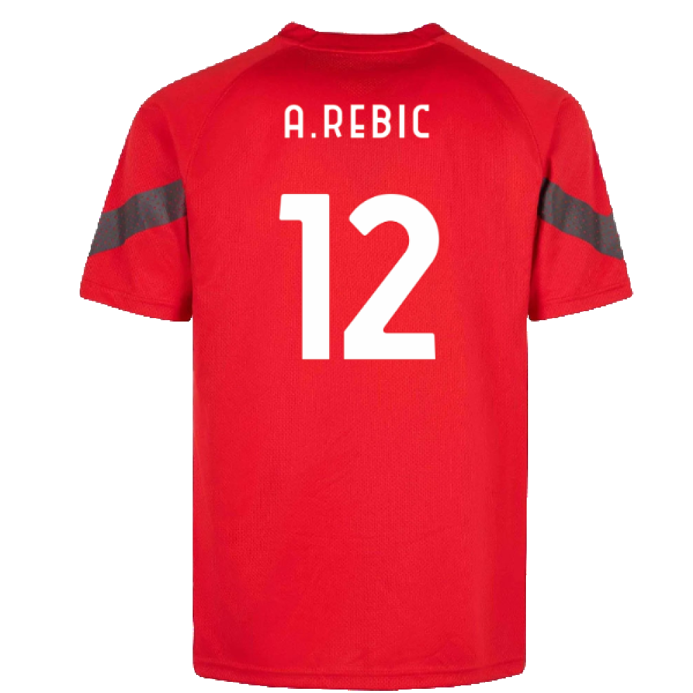 2022-2023 AC Milan Training Jersey (Red) (A.REBIC 12)