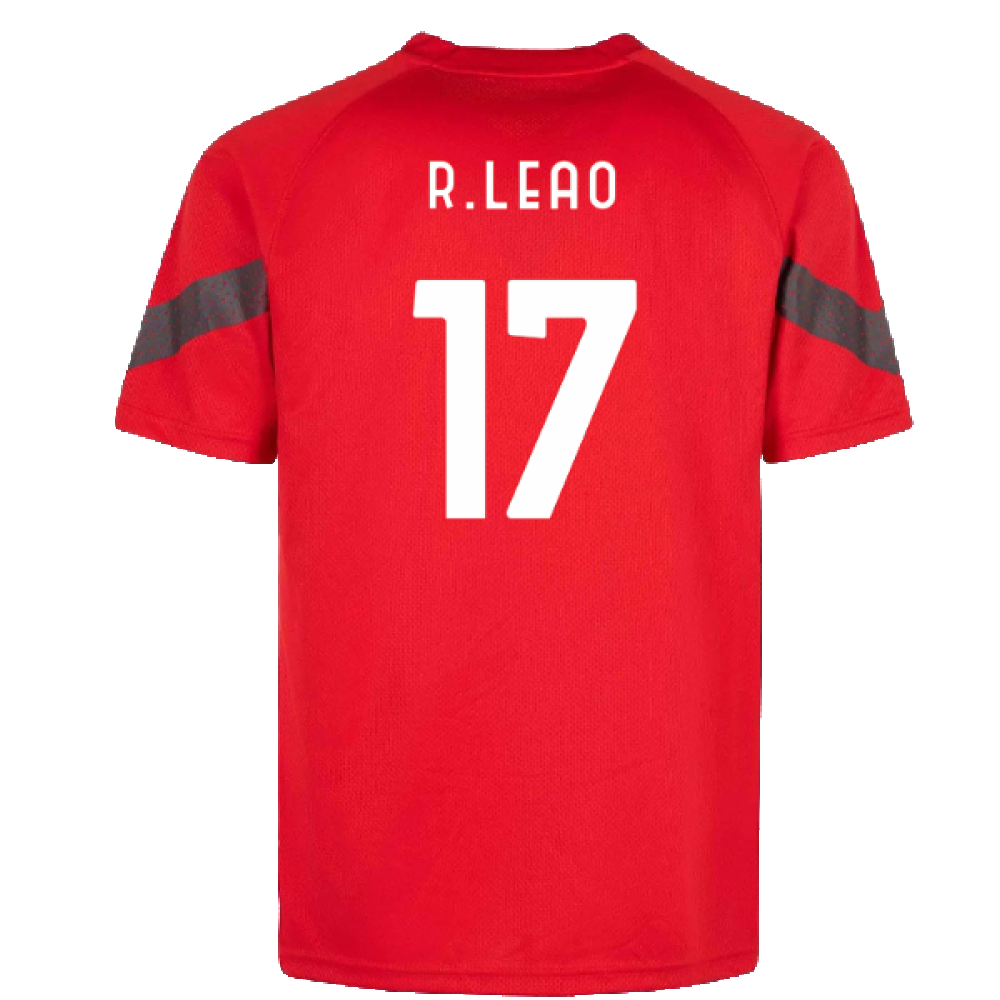 2022-2023 AC Milan Training Jersey (Red) (R.LEAO 17)