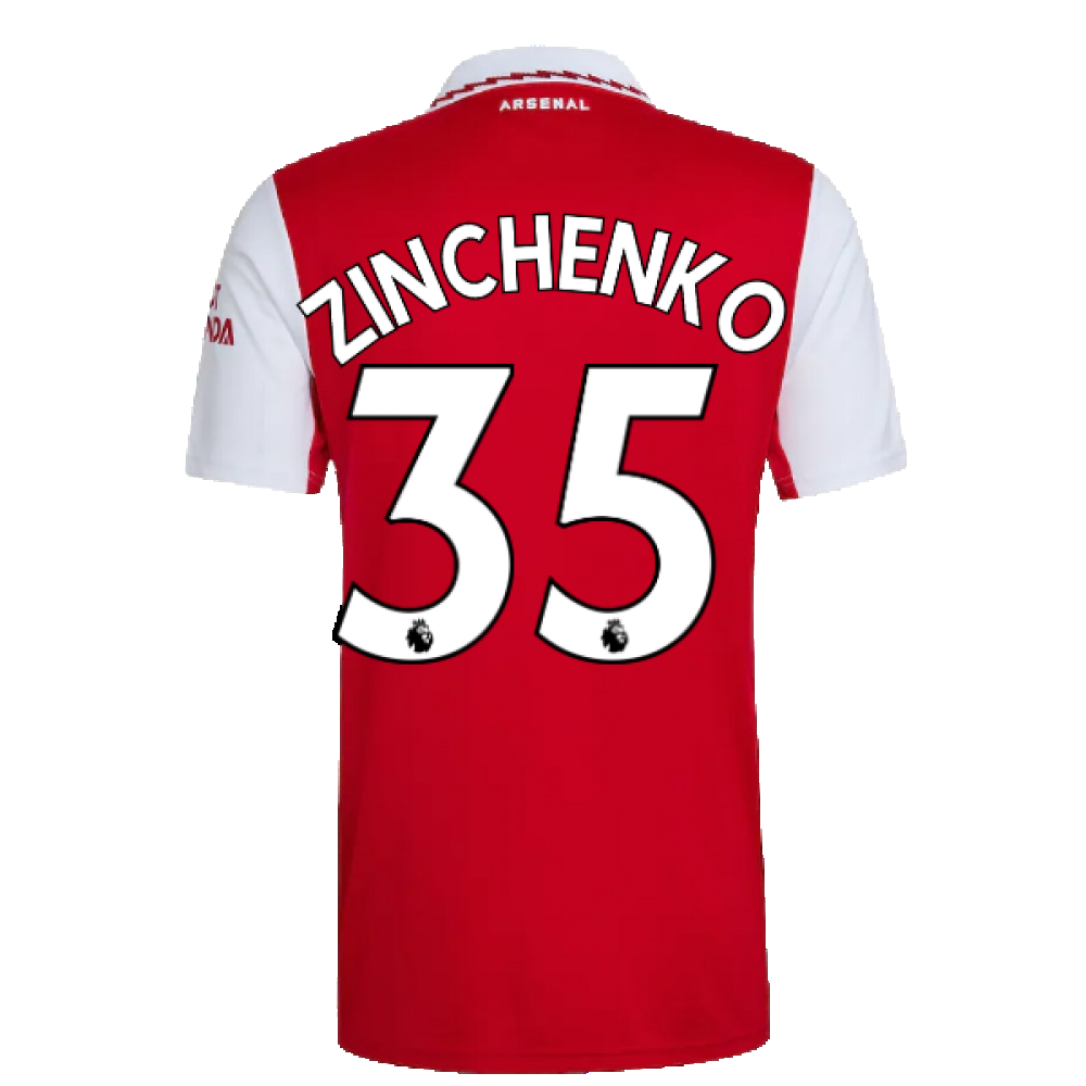 2022-2023 Arsenal Home Shirt (ZINCHENKO 35)