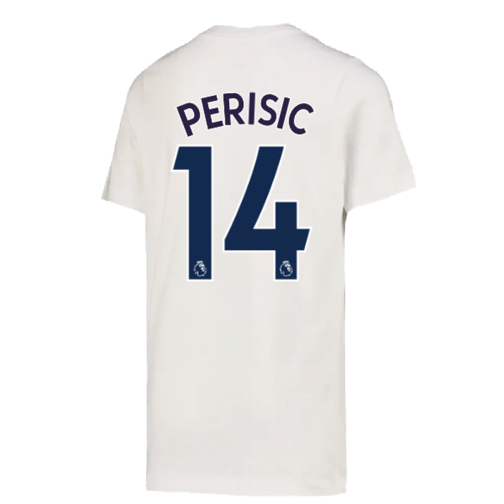 2022-2023 Tottenham Crest Tee (White) (PERISIC 14)