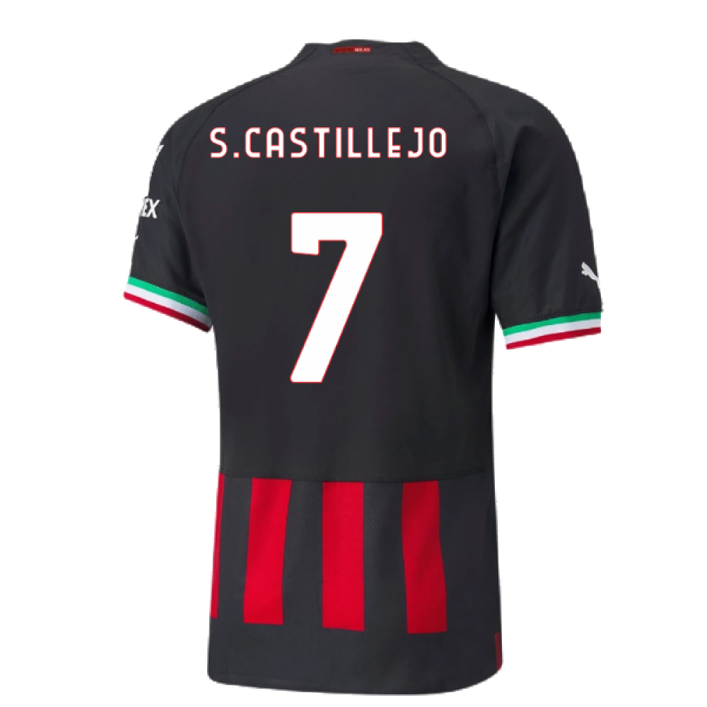 2022-2023 AC Milan Training Jersey (Red) - Kids (R.LEAO 17)