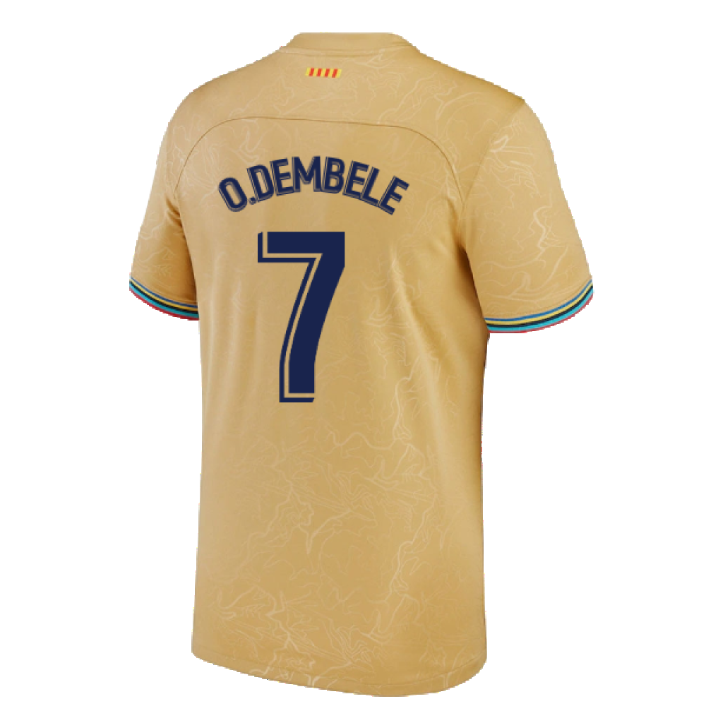 2022-2023 Barcelona Away Shirt (Kids) (O.DEMBELE 7)