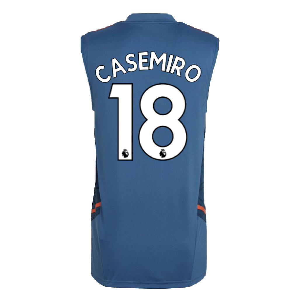 2022-2023 Man Utd Sleeveless Jersey (Blue) (CASEMIRO 18)