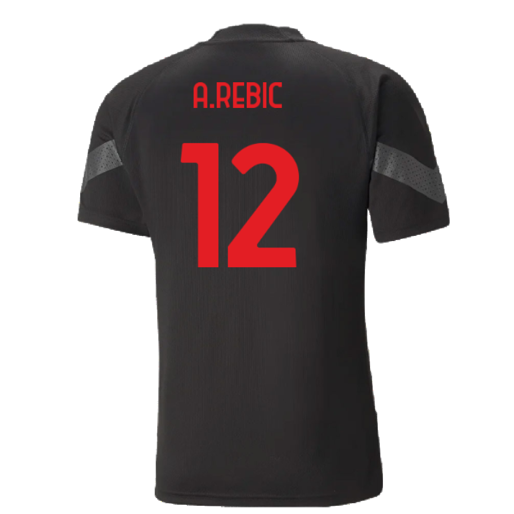 2022-2023 AC Milan FtblCulture Tee (Black) (S.CASTILLEJO 7)