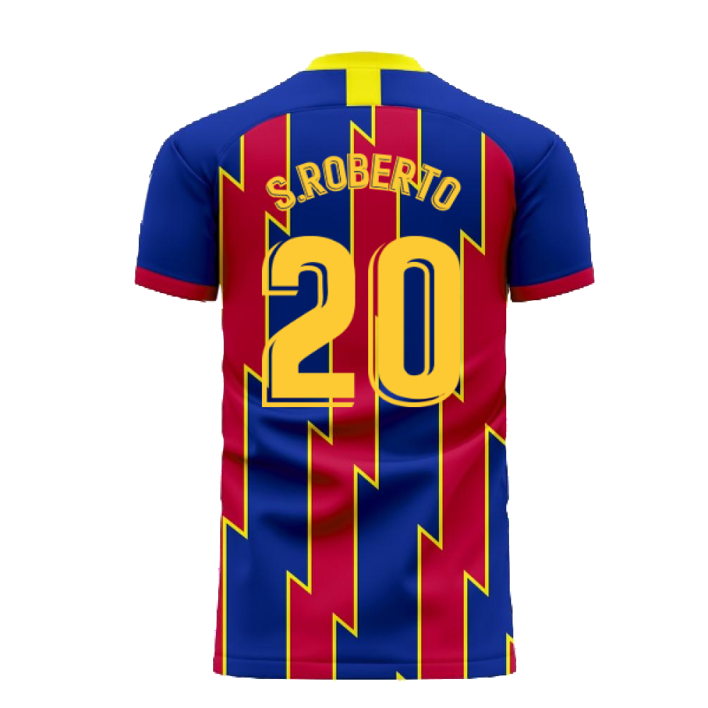 Catalonia 2024-2025 Home Concept Football Kit (Libero) (S.ROBERTO 20)