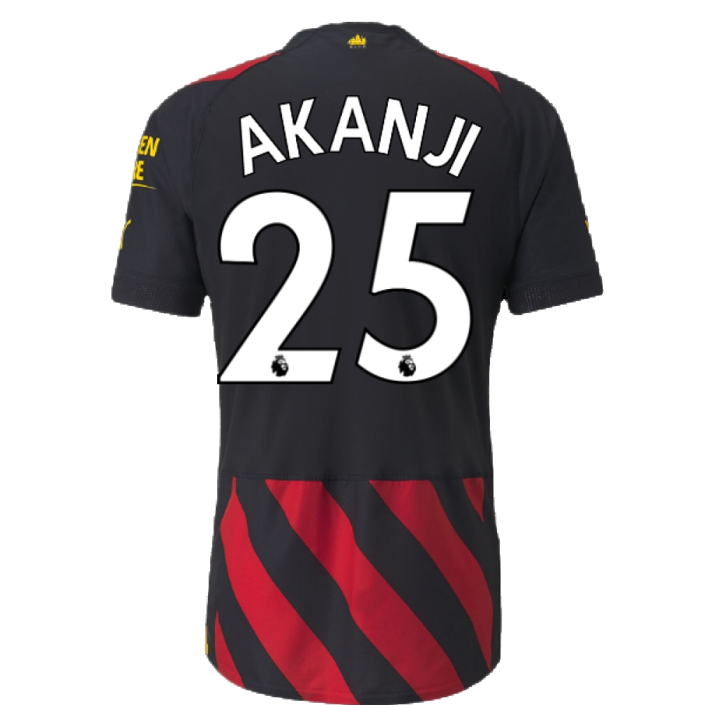 2022-2023 Man City Authentic Away Shirt (AKANJI 25)