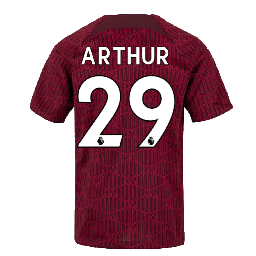 2022-2023 Liverpool Pre-Match Training Shirt (Red) - Kids (ARTHUR 29)