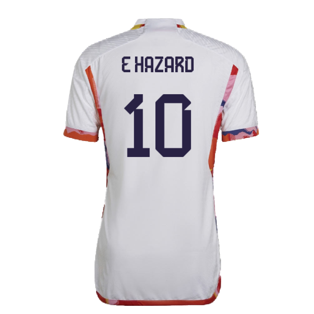 2022-2023 Belgium Authentic Away Shirt (E HAZARD 10)