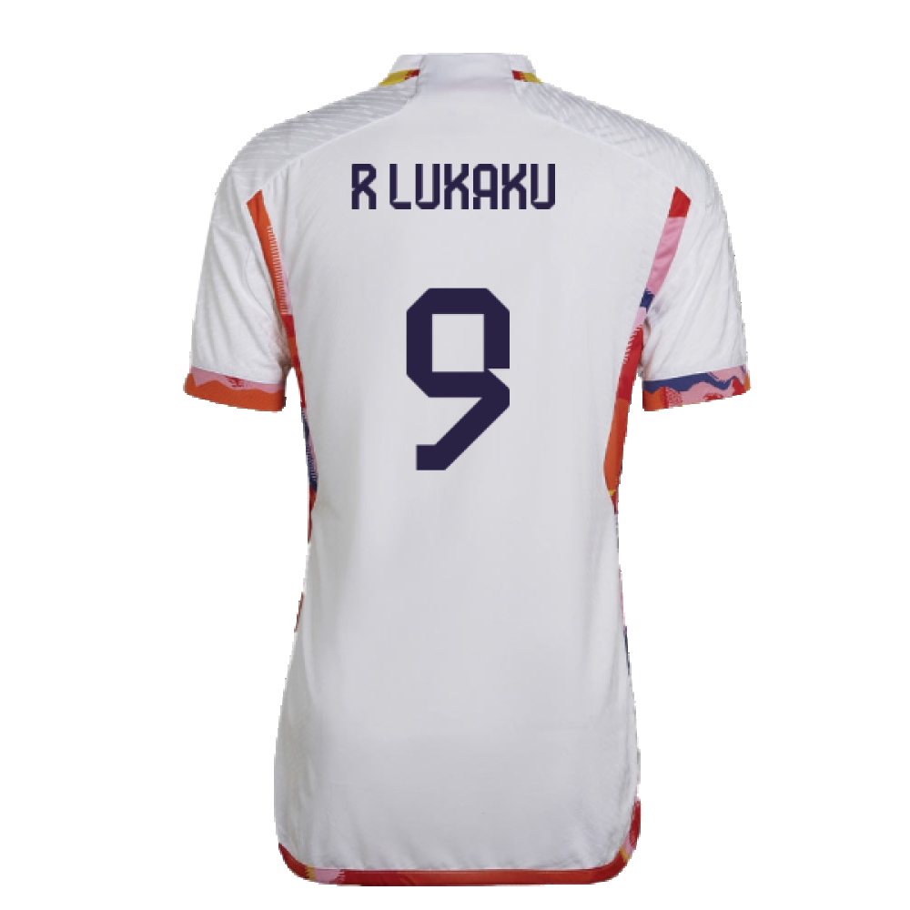 2022-2023 Belgium Authentic Away Shirt (R LUKAKU 9)