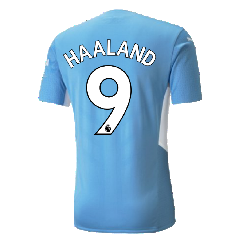 2021-2022 Man City Authentic Home Shirt (HAALAND 9)