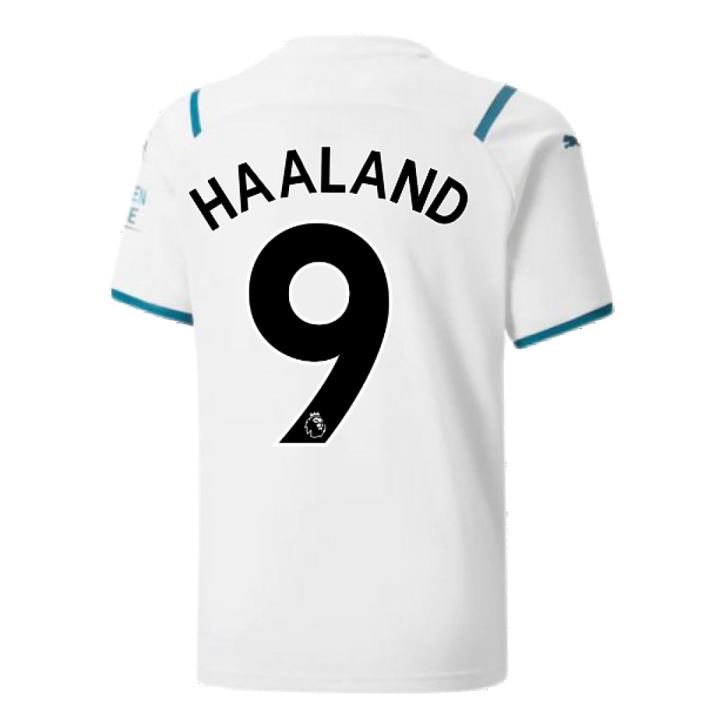 2021-2022 Man City Away Shirt (Kids) (HAALAND 9)