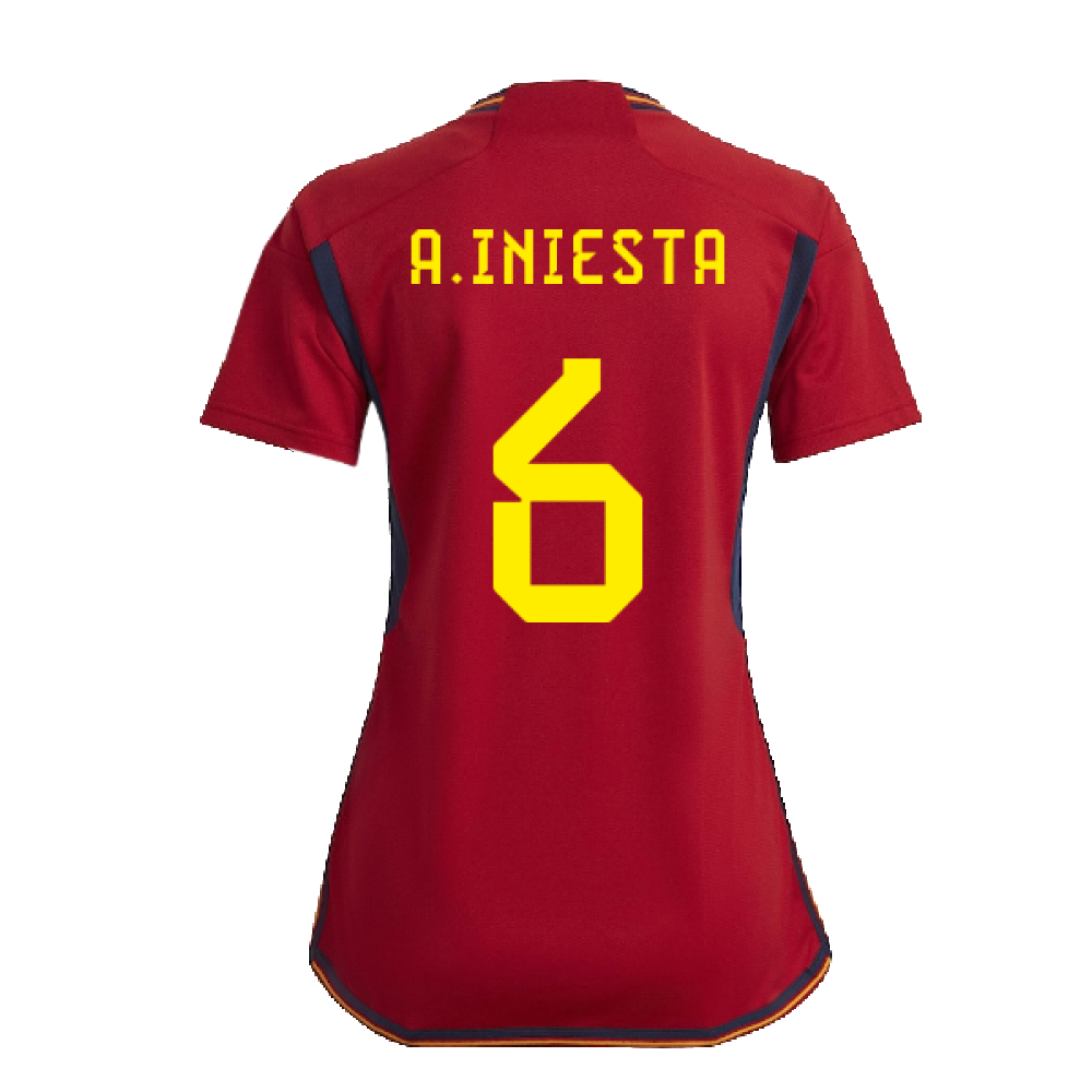 2022-2023 Spain Home Shirt (Ladies) (A.Iniesta 6)