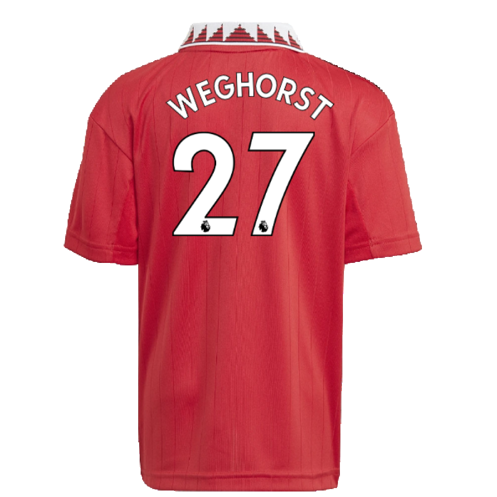 2022-2023 Man Utd Home Mini Kit (Weghorst 27)