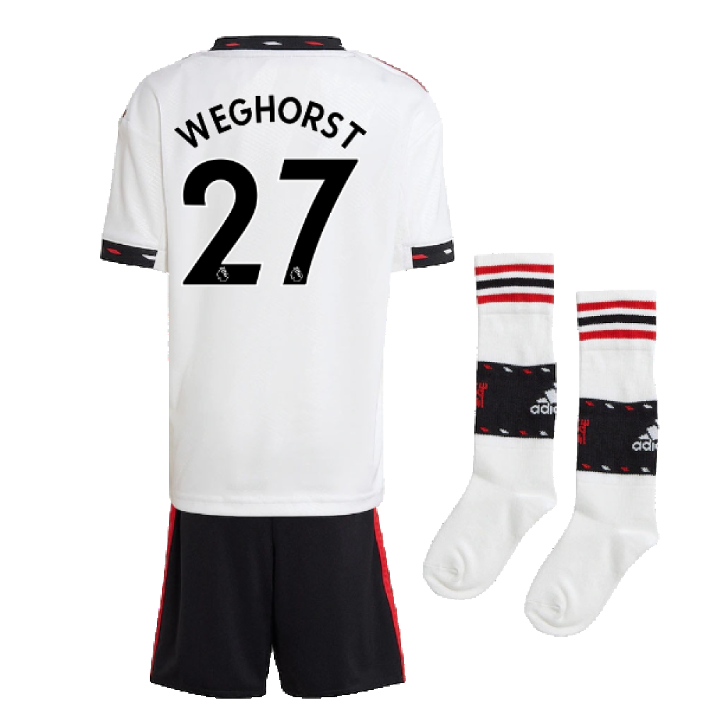 2022-2023 Man Utd Away Mini Kit (Weghorst 27)