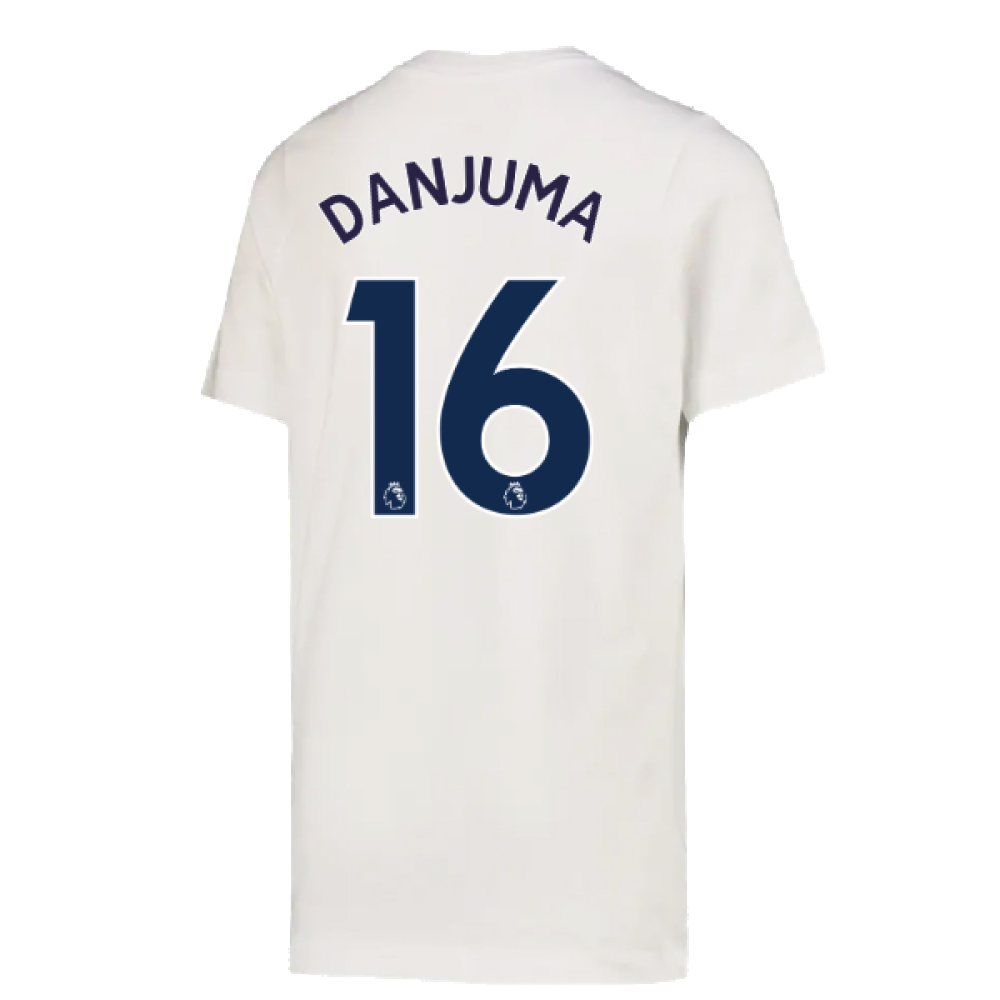 2022-2023 Tottenham Crest Tee (White) (Danjuma 16)