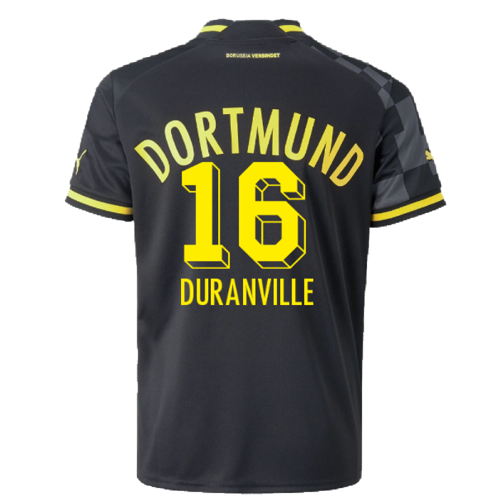 2022-2023 Borussia Dortmund Away Shirt (Kids) (Duranville 16)