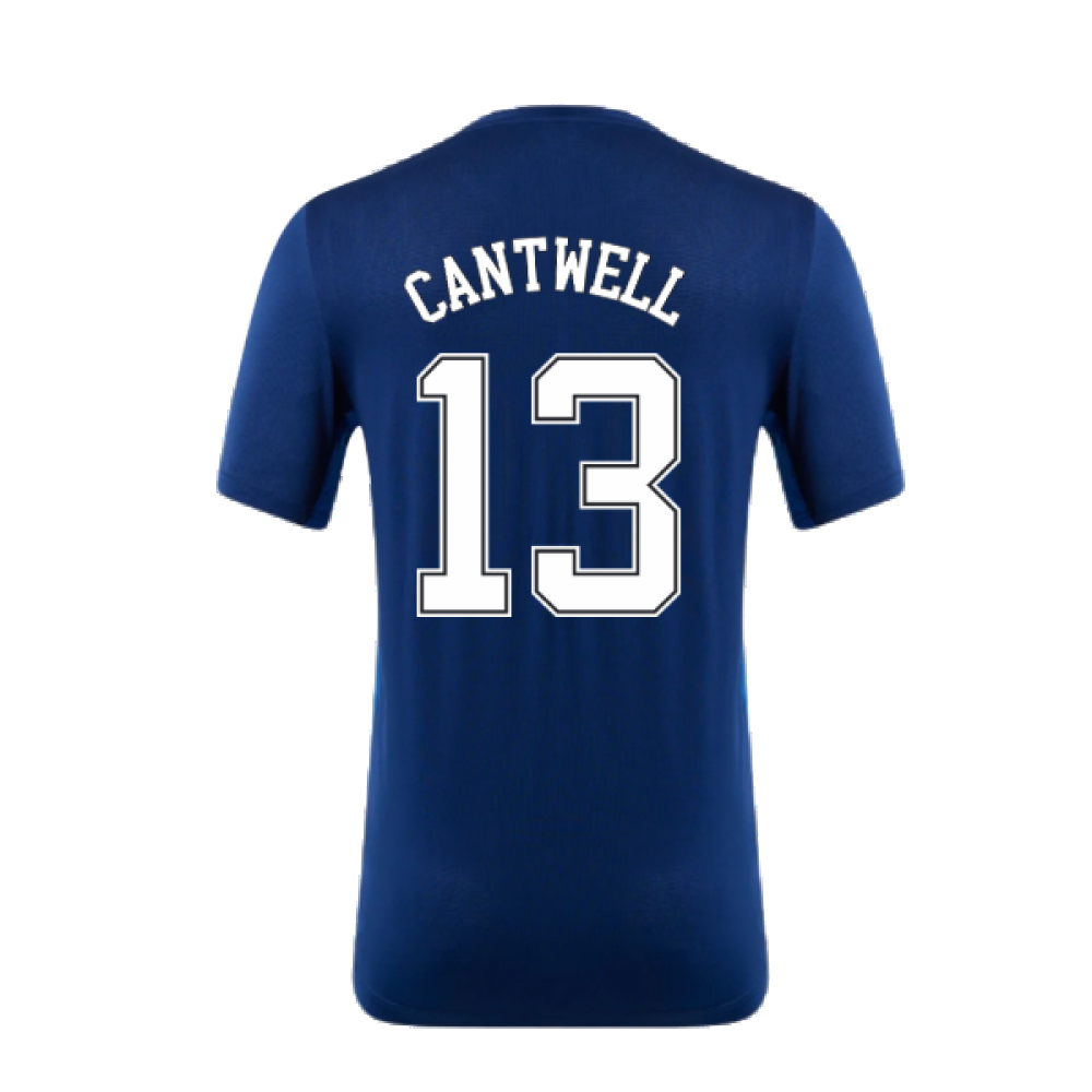 2022-2023 Rangers Matchday Short Sleeve T-Shirt (Navy) (Cantwell 13)