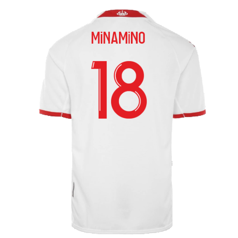 2022-2023 Monaco Home Shirt (Kids) (Minamino 18)