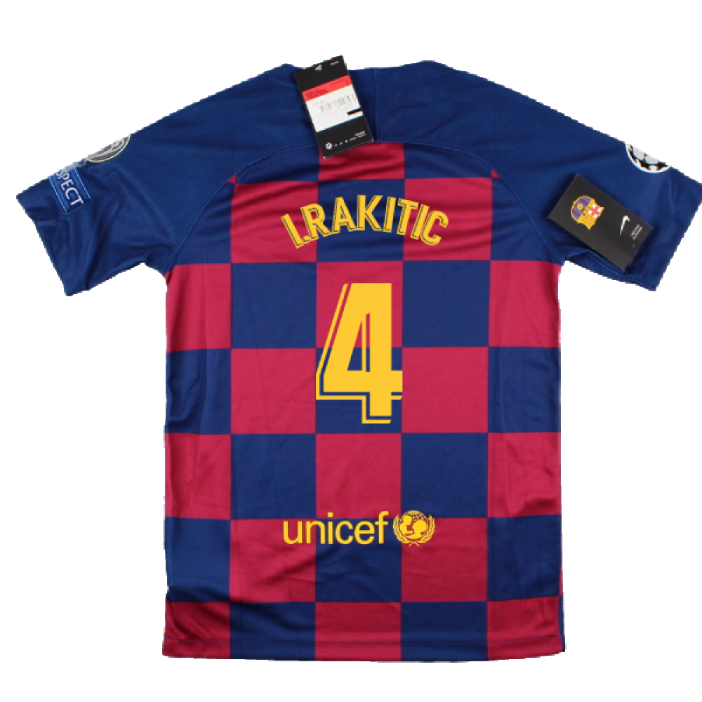 2019-2020 Barcelona CL Home Shirt (Kids) (A.INIESTA 8)