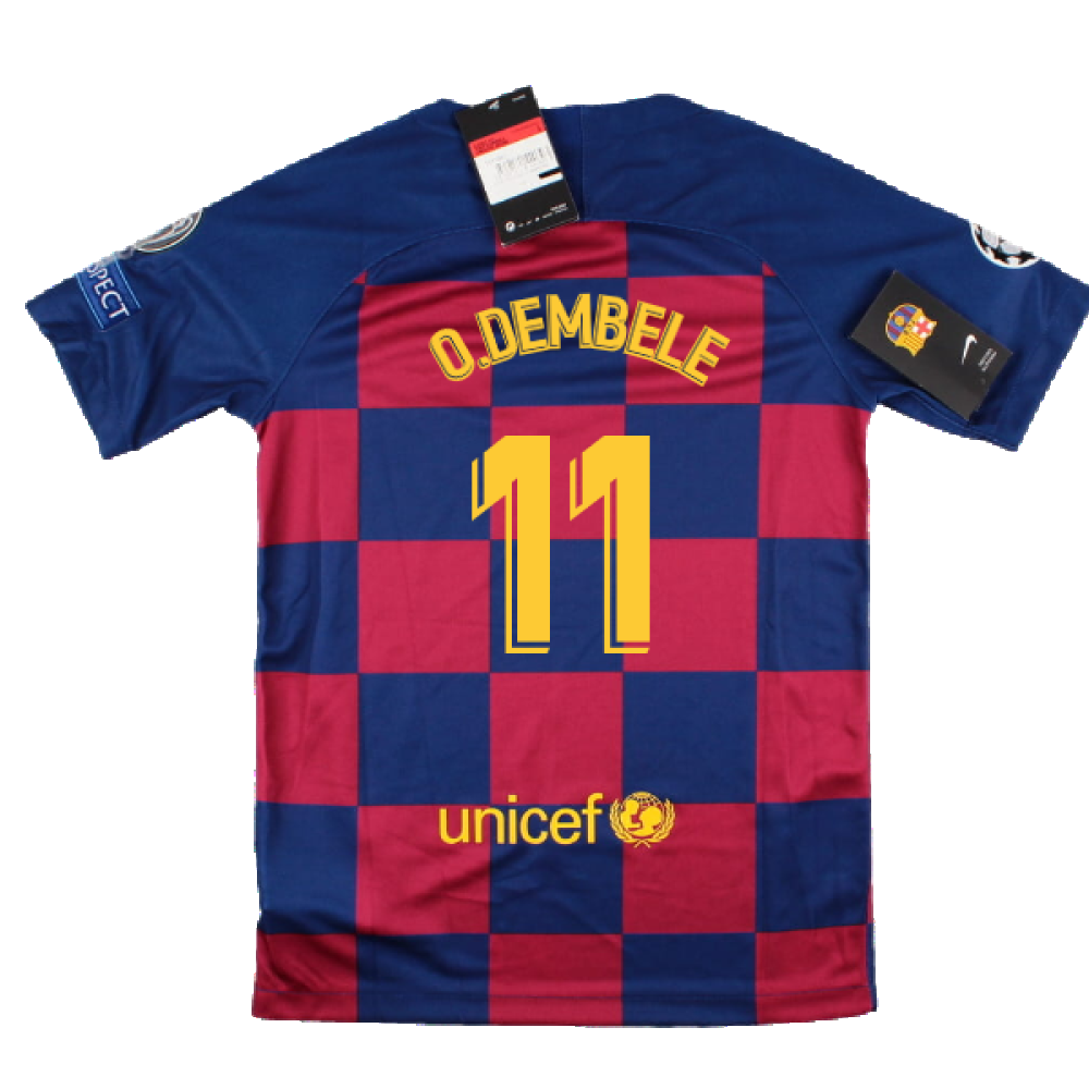 2019-2020 Barcelona CL Home Shirt (Kids) (I.RAKITIC 4)