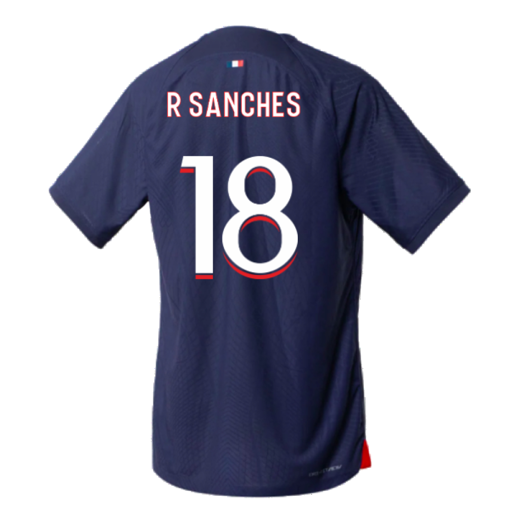 2023-2024 PSG Home Match Authentic Shirt (R Sanches 18)