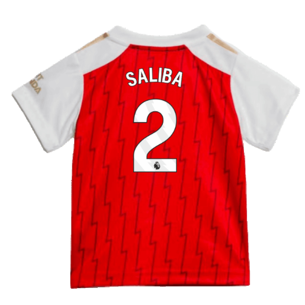 2023-2024 Arsenal Home Baby Kit (Saliba 2)