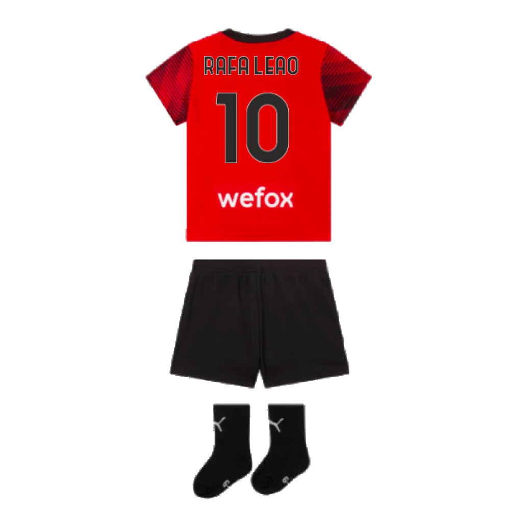 2023-2024 AC Milan Home Baby Kit (Rafa Leao 10)