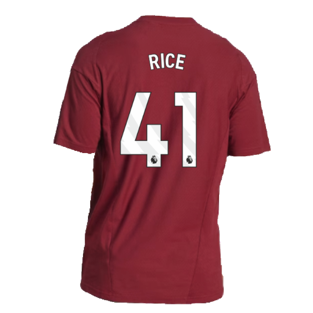 2023-2024 Arsenal Training Tee (Red) (Rice 41)