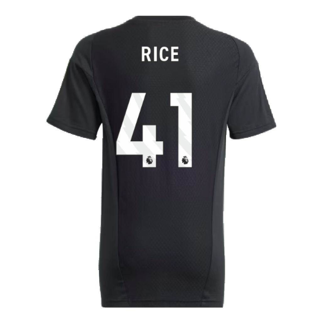 2023-2024 Arsenal Training Tee (Black) - Kids (Rice 41)