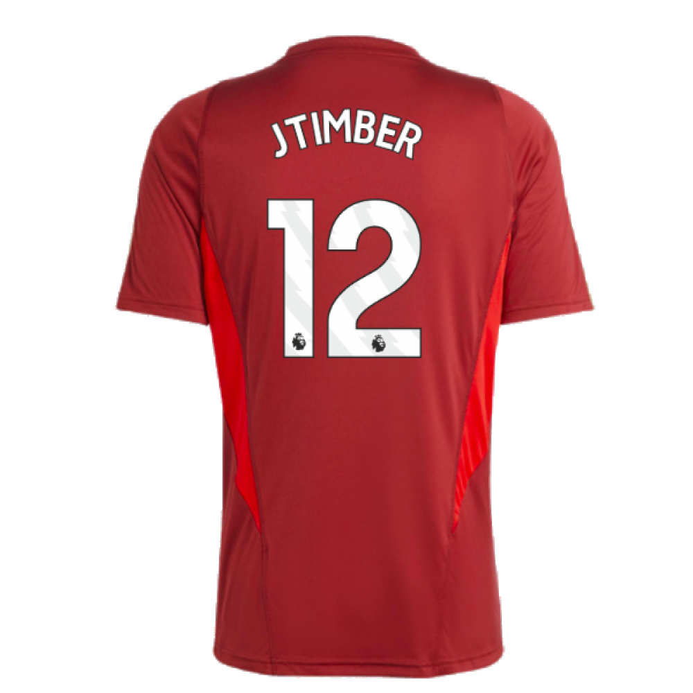 2023-2024 Arsenal Training Jersey (Red) (J Timber 12)