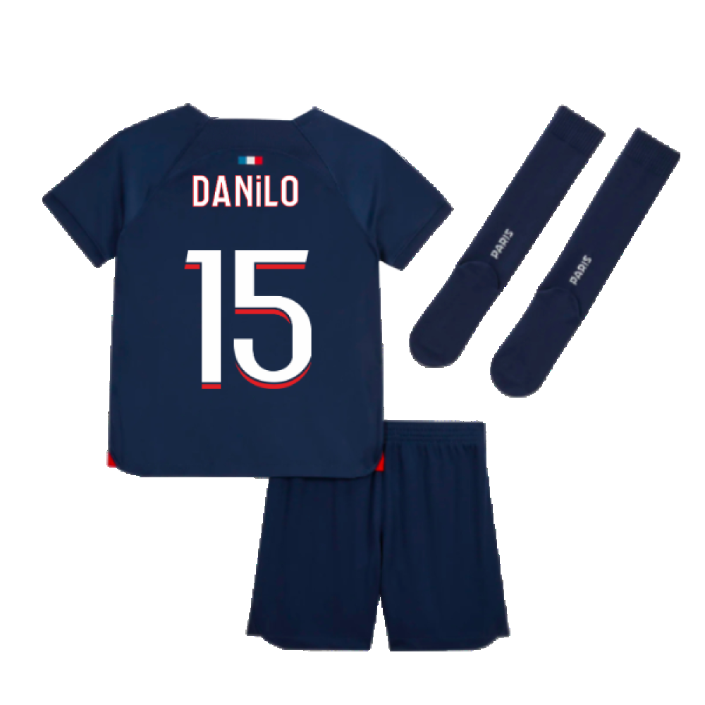 2023-2024 PSG Home Mini-Kit (Danilo 15)