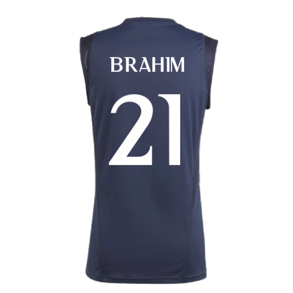 2023-2024 Real Madrid Sleeveless Jersey (Legend Ink) (Brahim 21)