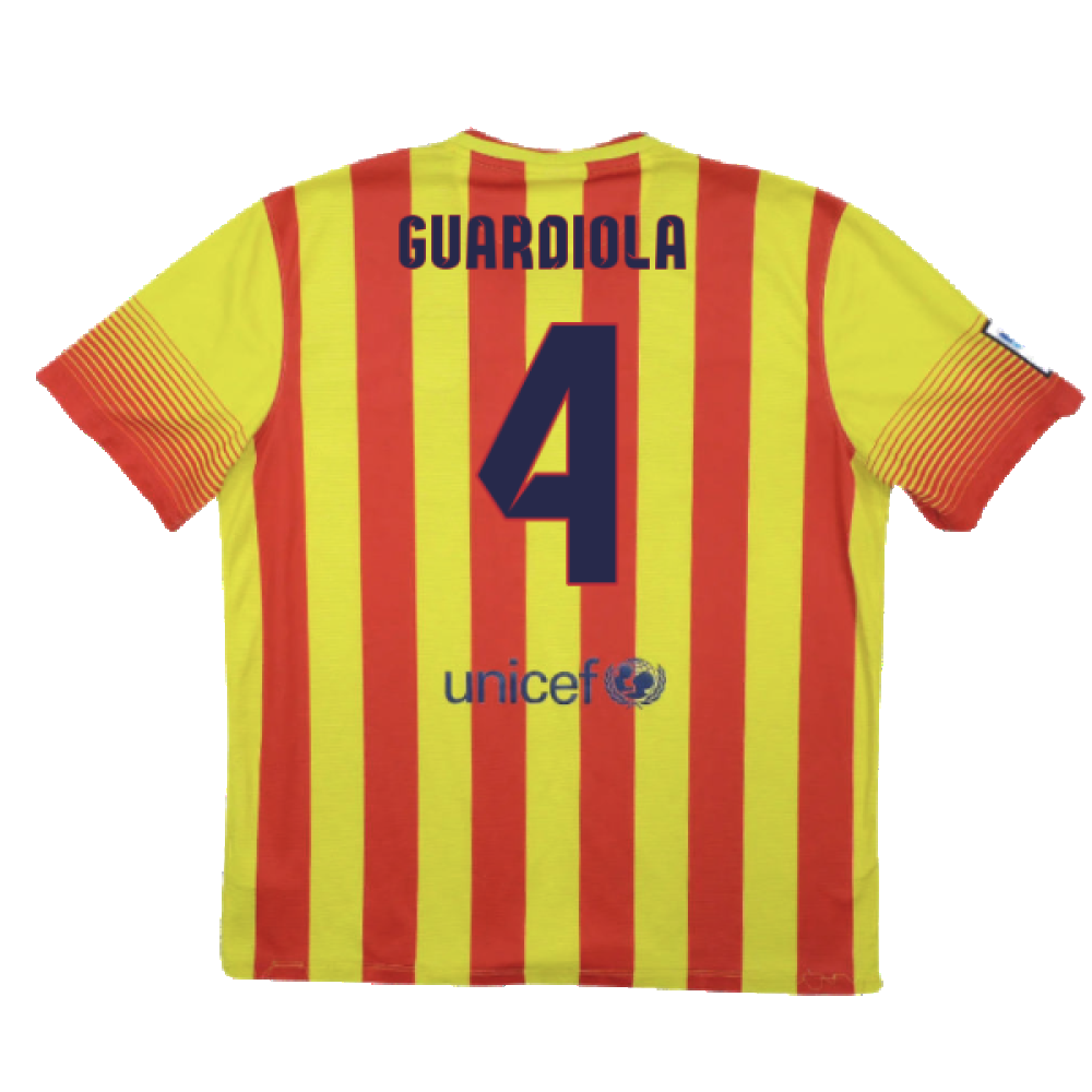 2013-2014 Barcelona Away Shirt (Guardiola 4)