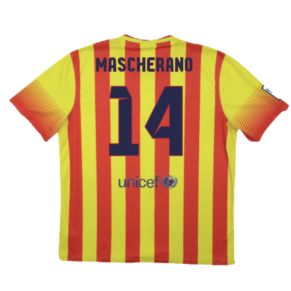 2013-2014 Barcelona Away Shirt (Mascherano 14)