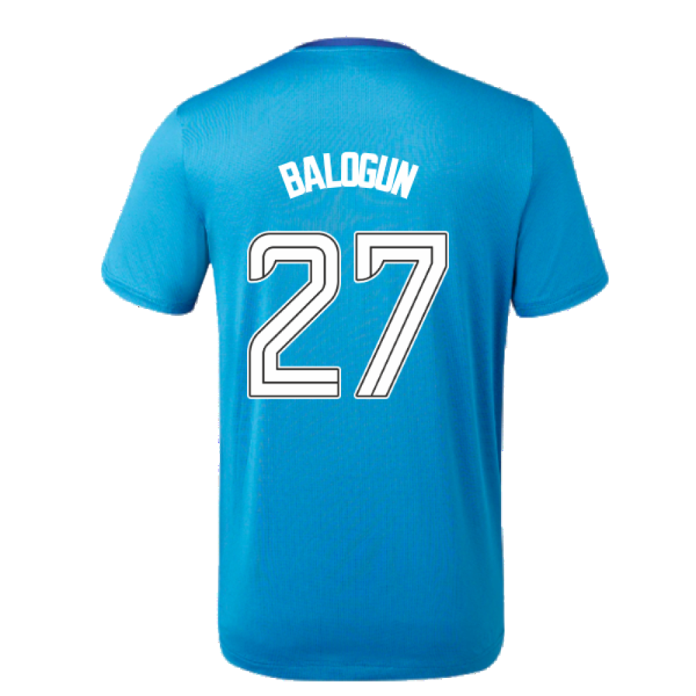 2023-2024 Rangers Players Training Tee (Deep Water) (Balogun 27)