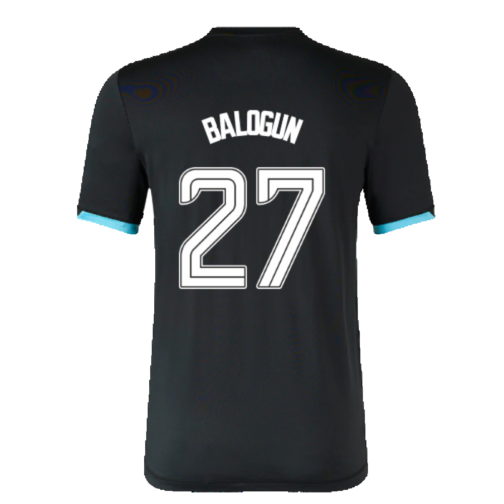 2023-2024 Rangers Players Travel SS Tee (Black) (Balogun 27)