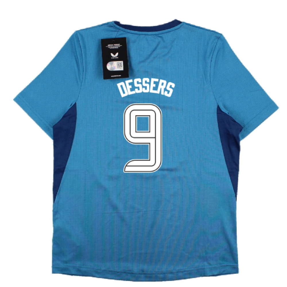 2023-2024 Rangers Players Training Tee (Deep Water) - Kids (Dessers 9)