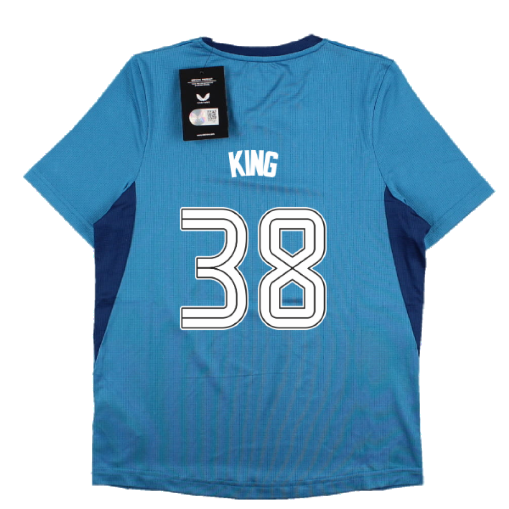 2023-2024 Rangers Players Training Tee (Deep Water) - Kids (King 38)