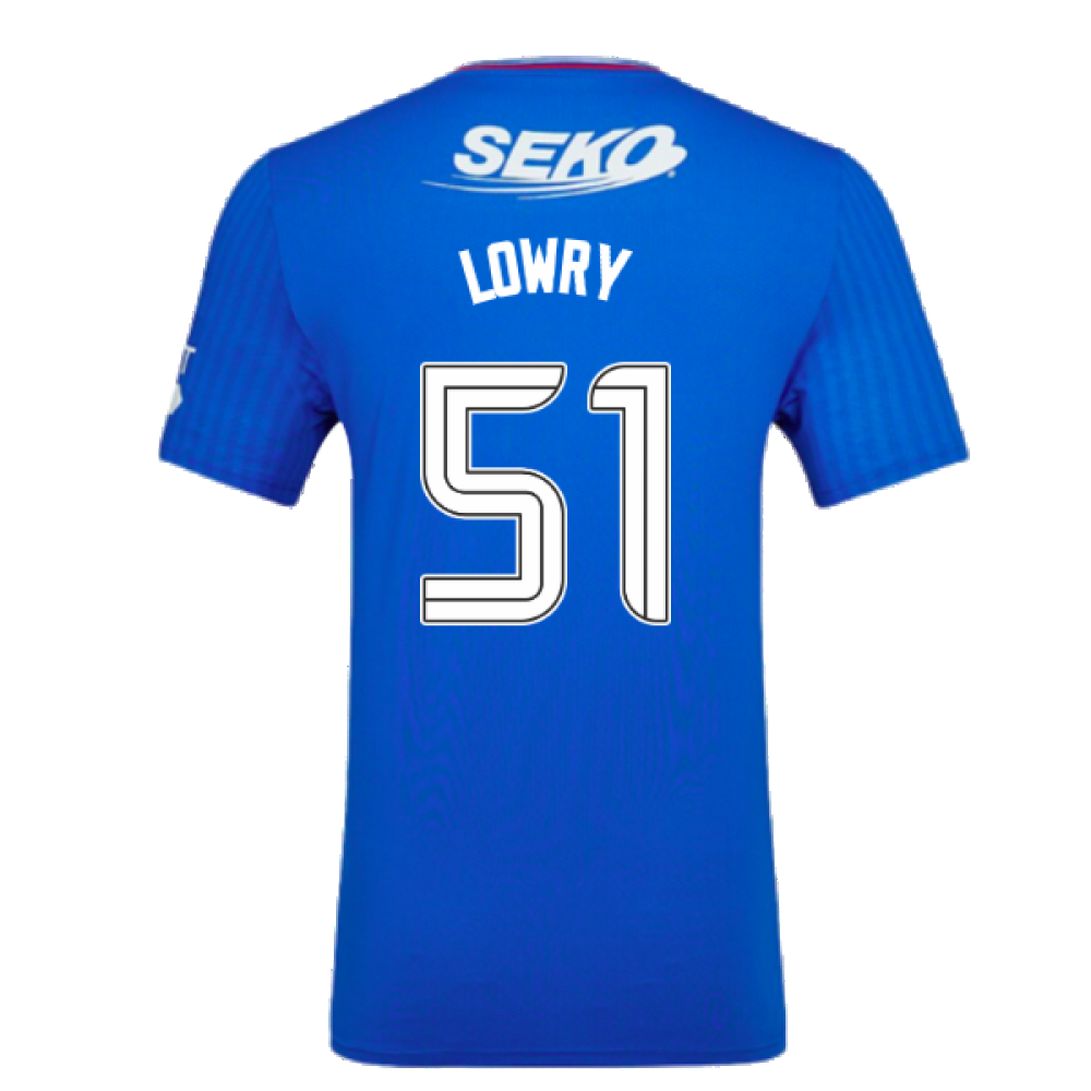 2023-2024 Rangers Pro Authentic Home Shirt (Lowry 51)