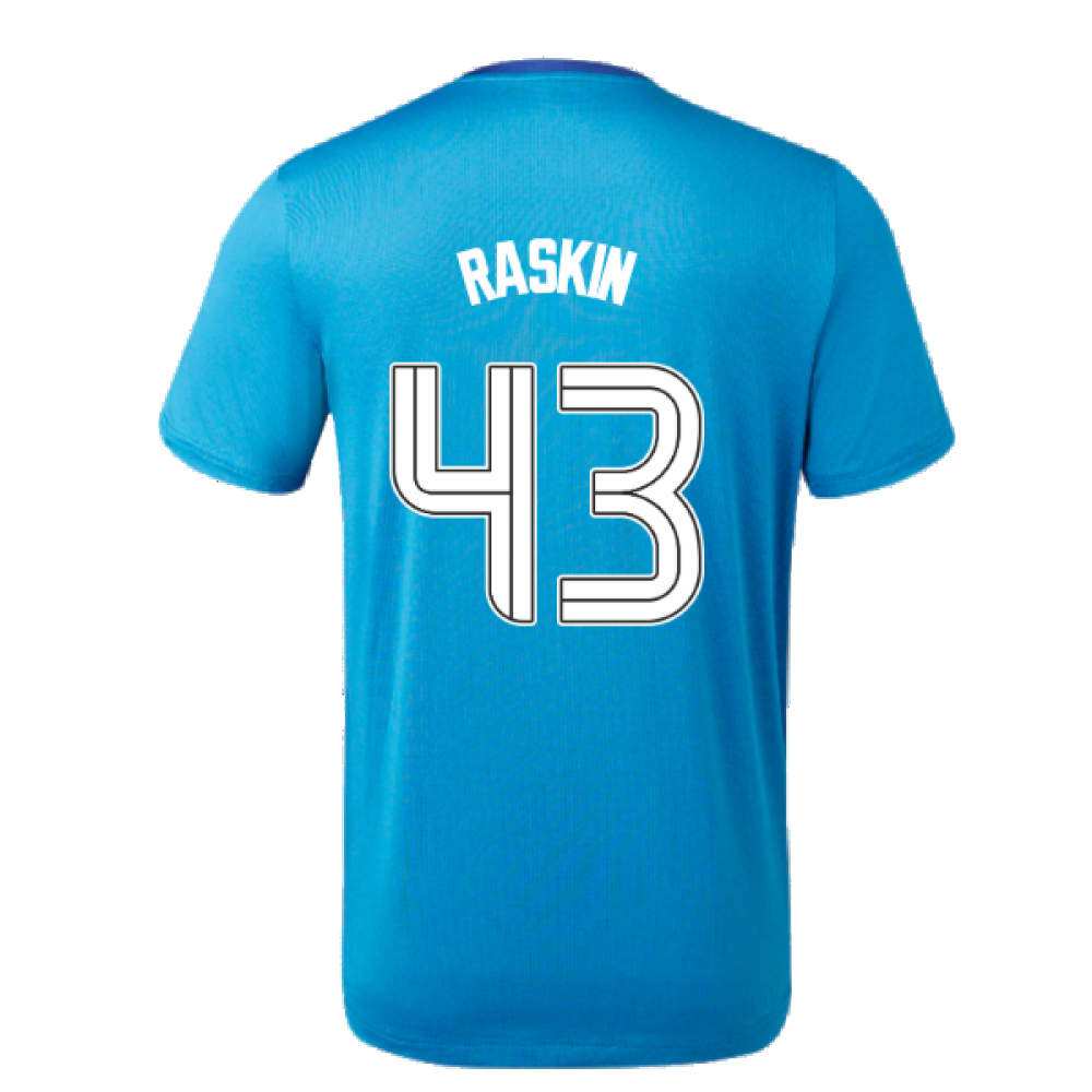 2023-2024 Rangers Players Training Tee (Deep Water) (Raskin 43)