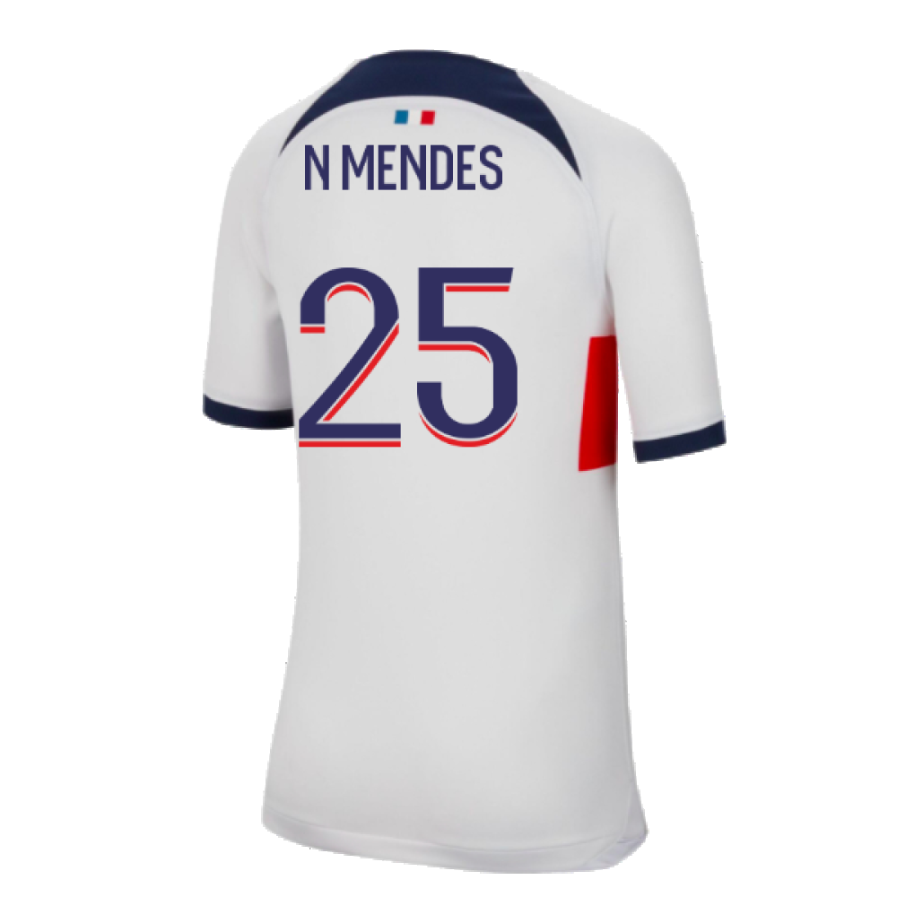 2023-2024 PSG Away Shirt (Kids) (N Mendes 25)