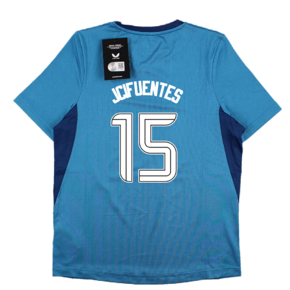 2023-2024 Rangers Players Training Tee (Deep Water) - Kids (J Cifuentes 15)