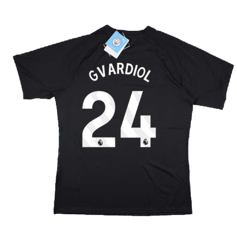 2023-2024 Man City Pre-Match Jersey (Dark Navy) (Gvardiol 24)