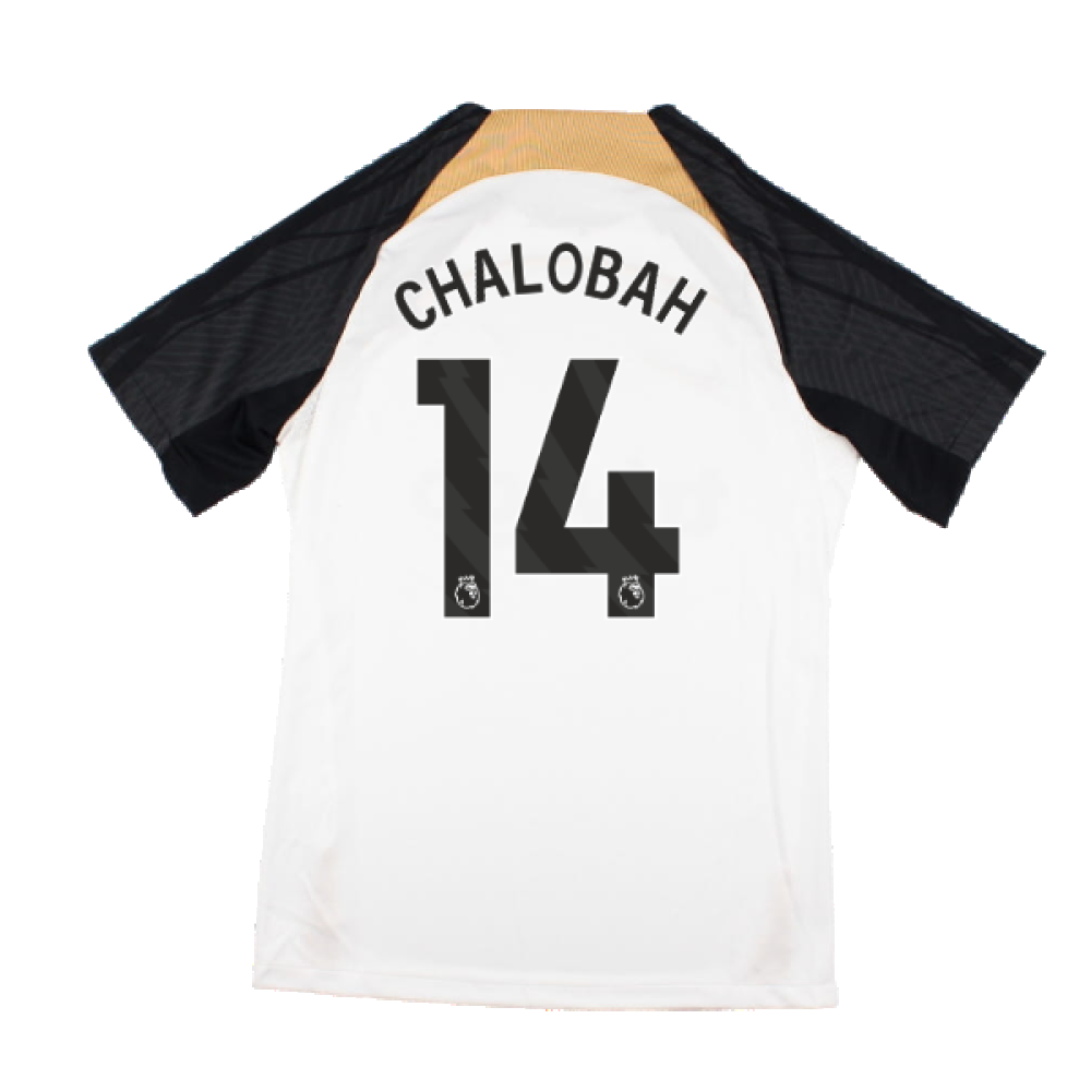 2023-2024 Chelsea Strike Training Shirt (White) (Chalobah 14)