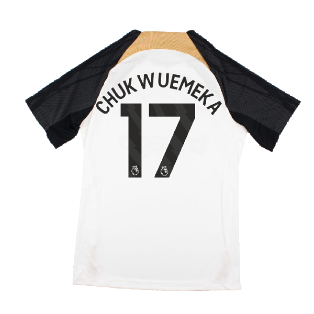 2023-2024 Chelsea Strike Training Shirt (White) (Chukwuemeka 17)