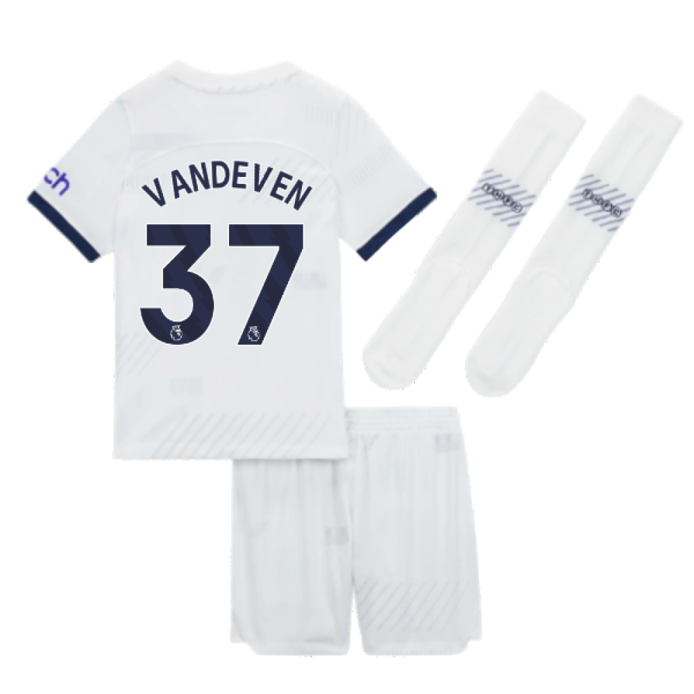 2023-2024 Tottenham Home Mini Kit (Van De Ven 37)