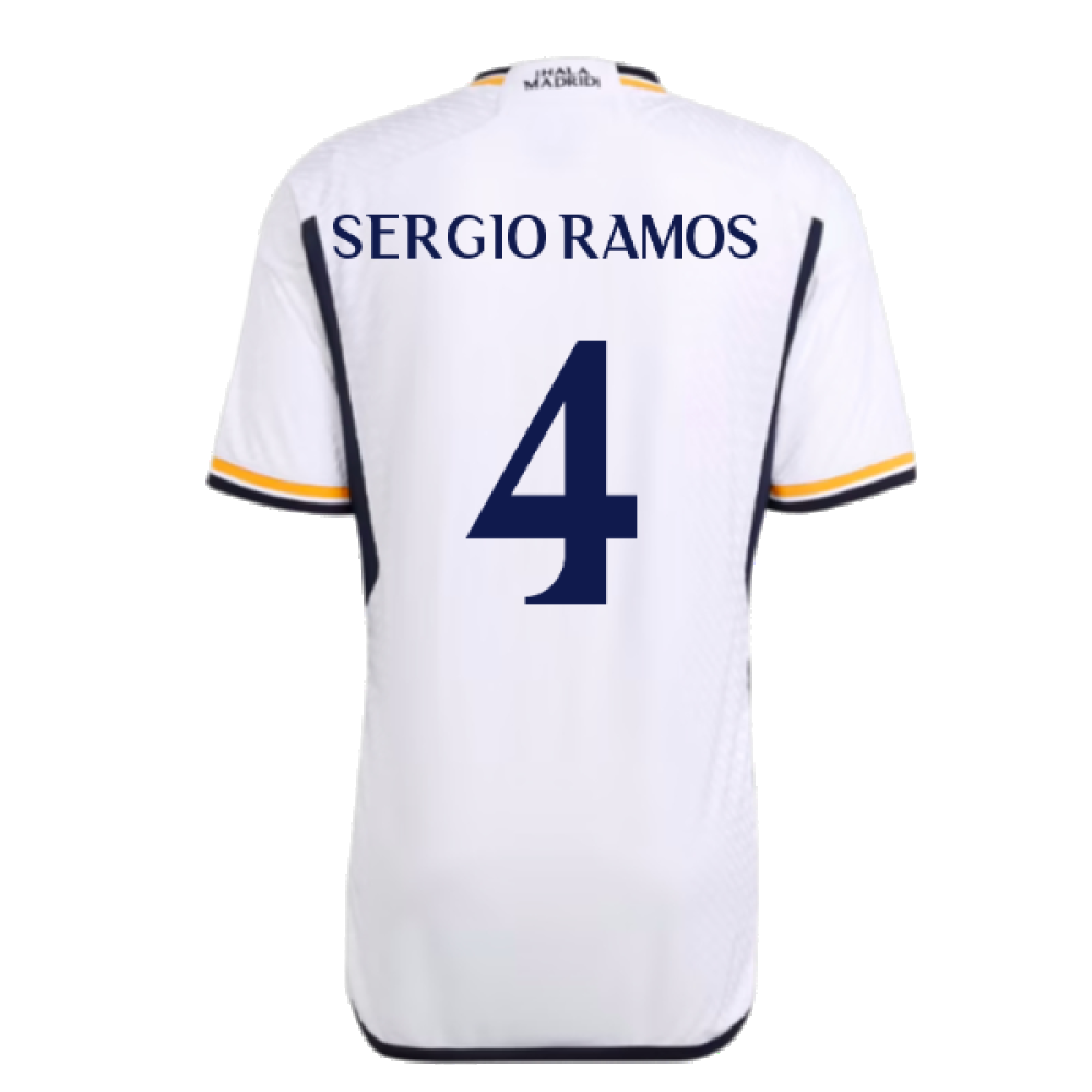 2023-2024 Real Madrid Authentic Home Shirt (Sergio Ramos 4)