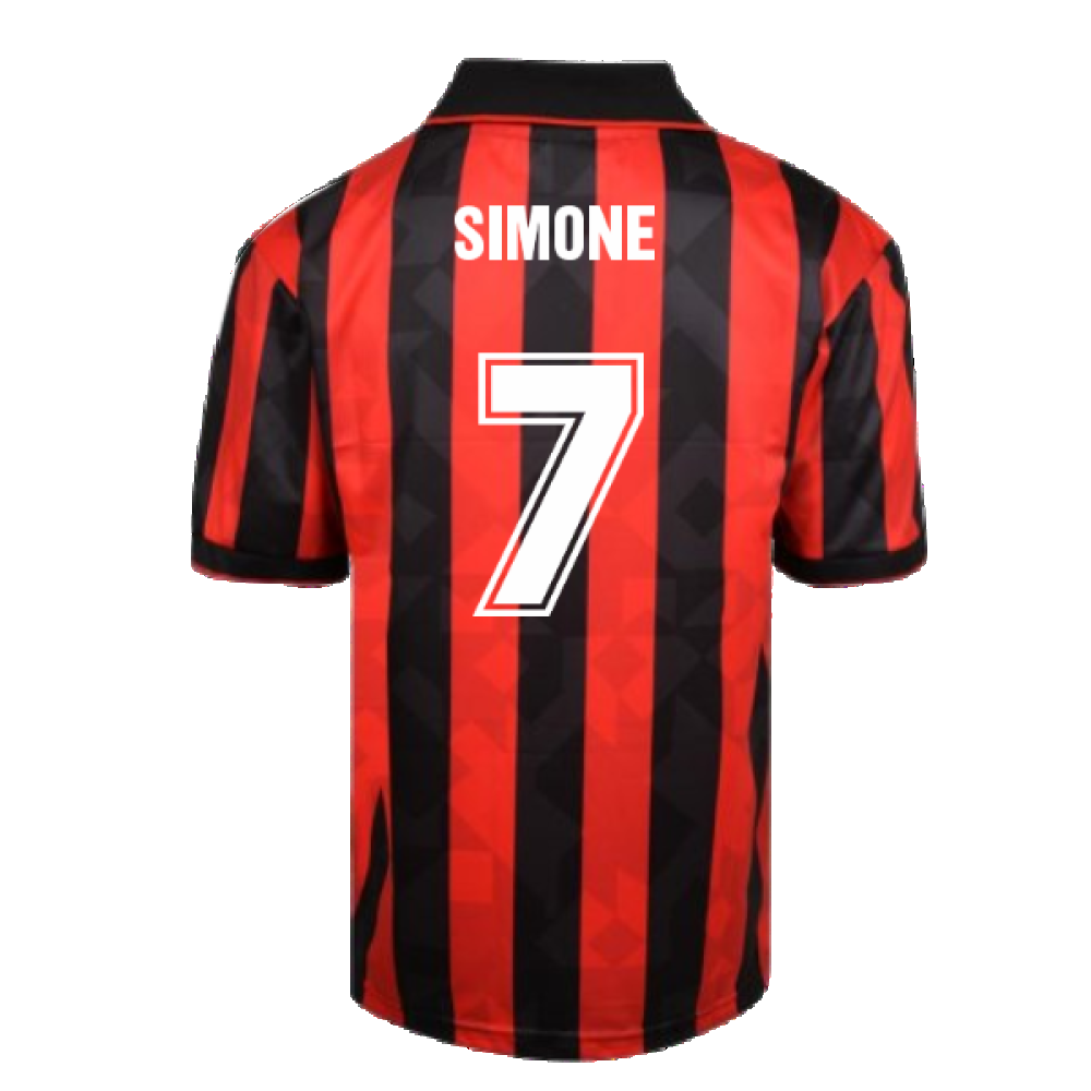 Score Draw AC Milan 1994 Retro Football Shirt (Simone 7)