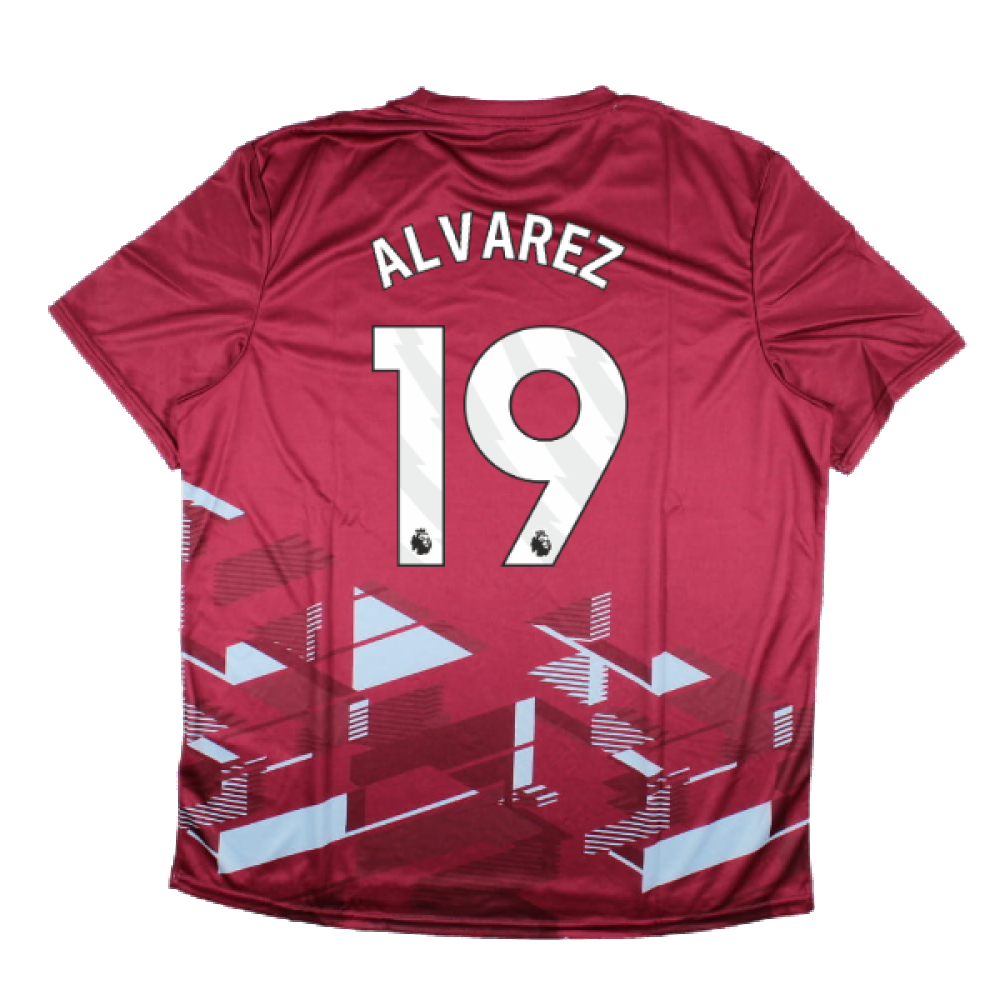 2023-2024 West Ham Warm Up Jersey (Claret) (ALVAREZ 19)