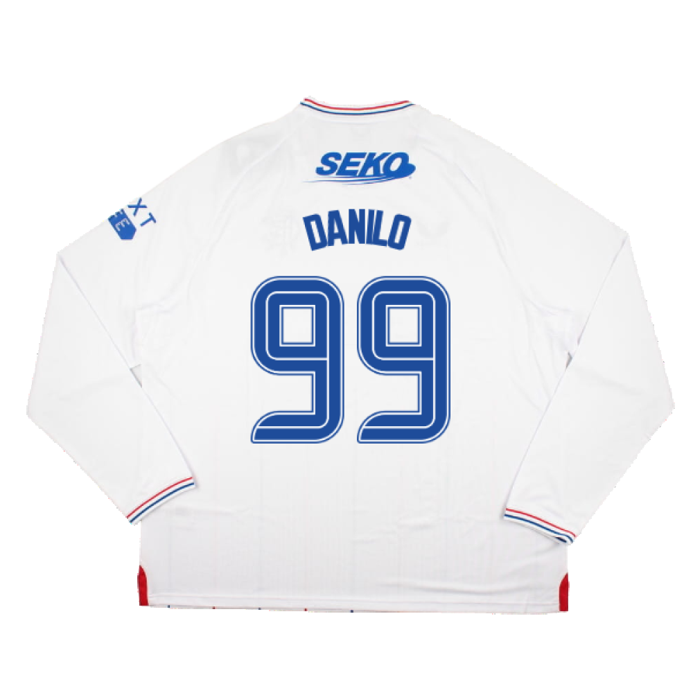 2023-2024 Rangers Long Sleeve Away Shirt (Danilo 99)